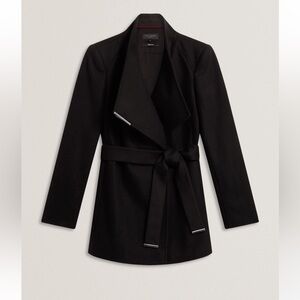 NWT Ted Baker Black Wrap Coat